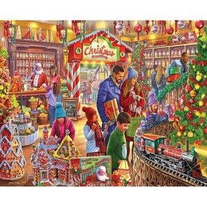 CHRISTMAS SWEET SHOP  #1545   White Mountain Puzzles  1000 pc 2021 New